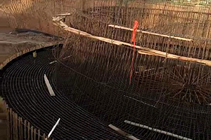 河南砼烟囱新建施工现场