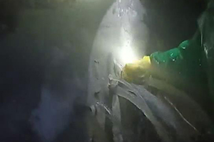 河南消防水池堵漏现场